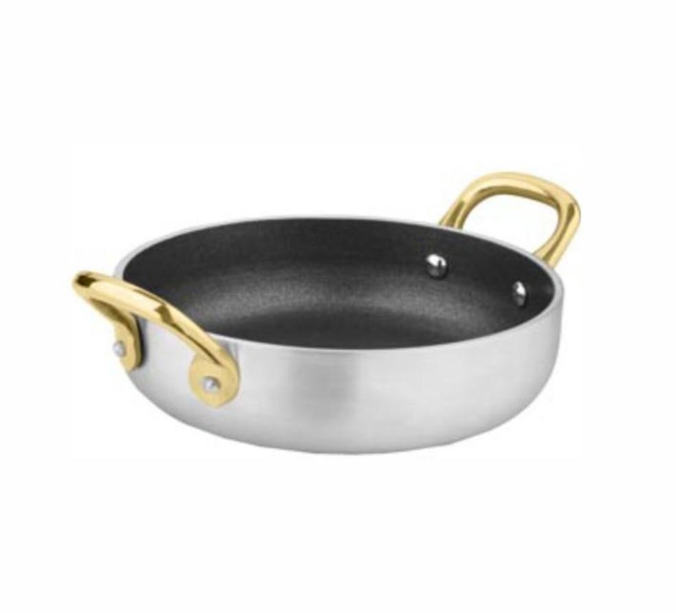 Regent Cookware Serving Bowl 600ml Non Stick Aluminium Brass Handles