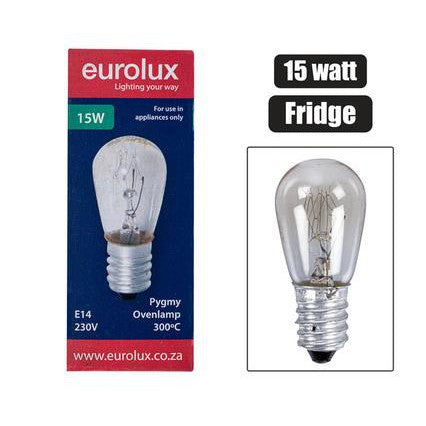 Eurolux Globe Pygmy Ovenlamp-Fridge Bulb Ses 15W