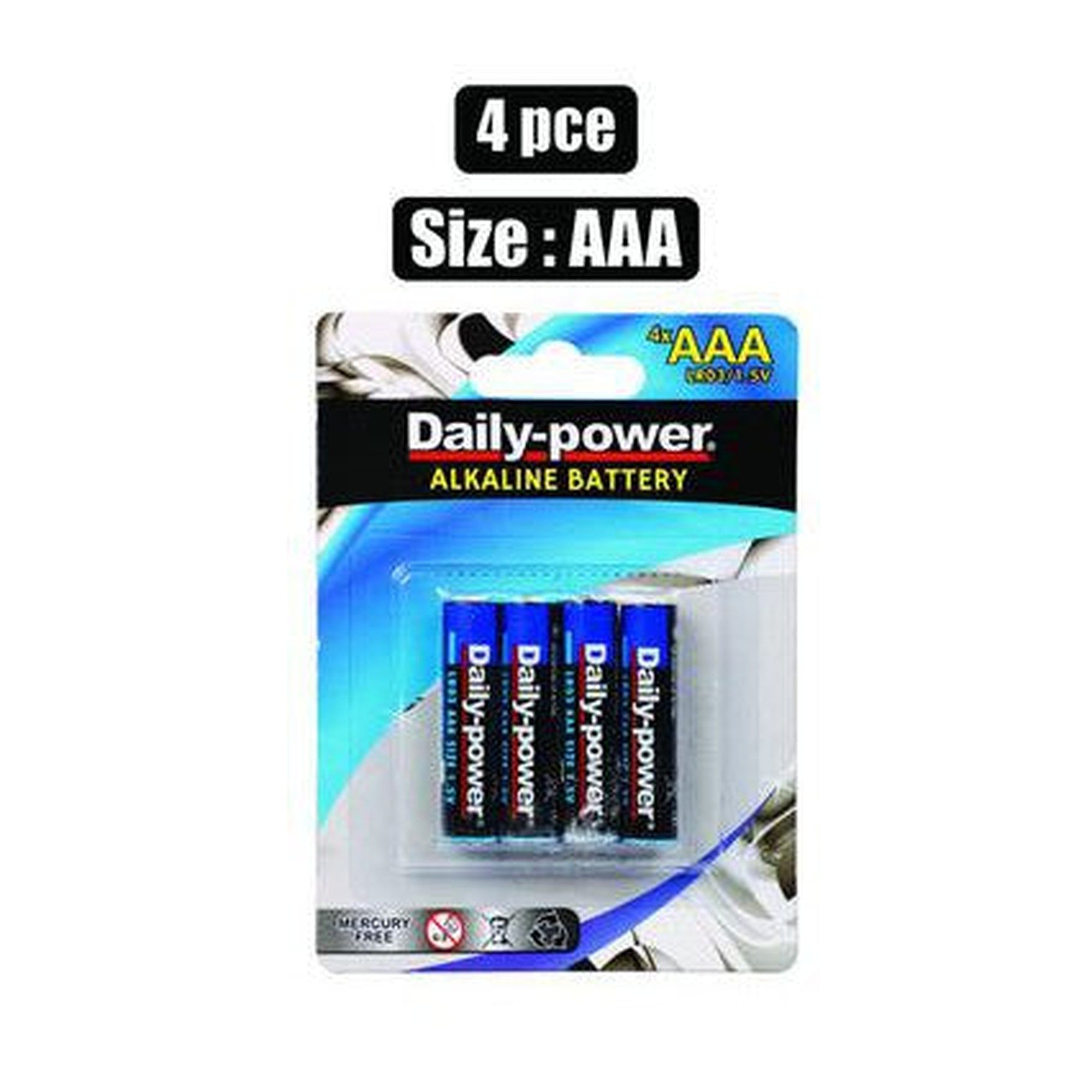 Batteries Alkaline AAA 4pack