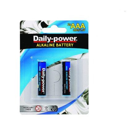 Batteries Alkaline Size AAA 2pack