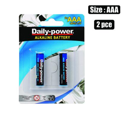 Batteries Alkaline Aa 2pc Hs