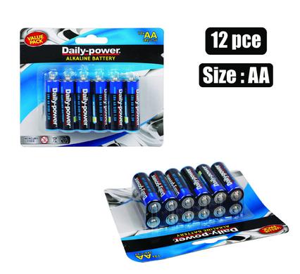 Batteries Alkaline Size AA 12pack