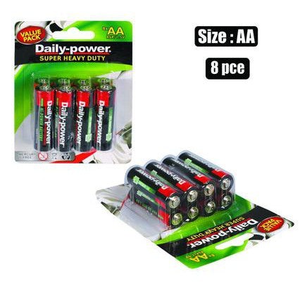 Batteries High Power AA 8pack Card