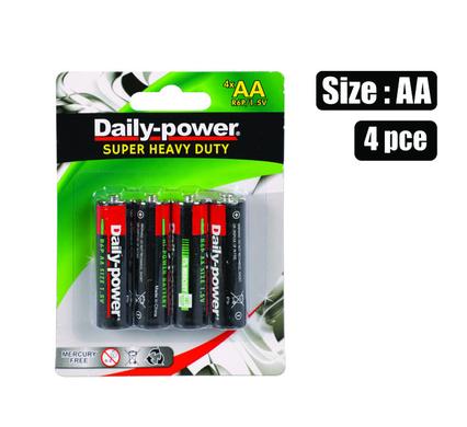 Daily Power Batteries High Power Size AA 4pack