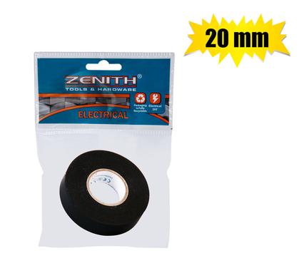 Zenith Insulation Tape Plastic 18mmx20m Black