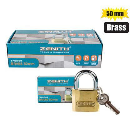 Zenith Brass Padlock 50mm