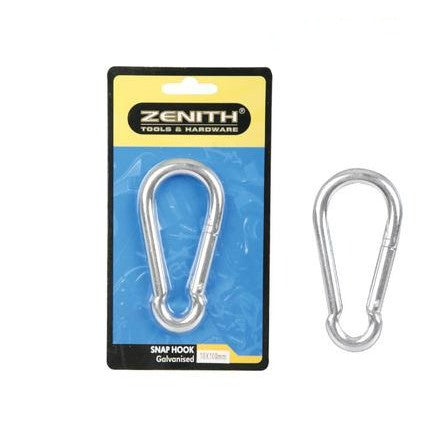 Zenith Key Chain Snap Hook with Spring 10x100mm 2pc