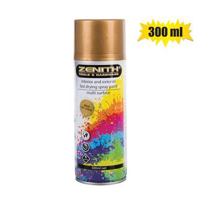 Spray Paint Gold or Silver Zenith 300ml