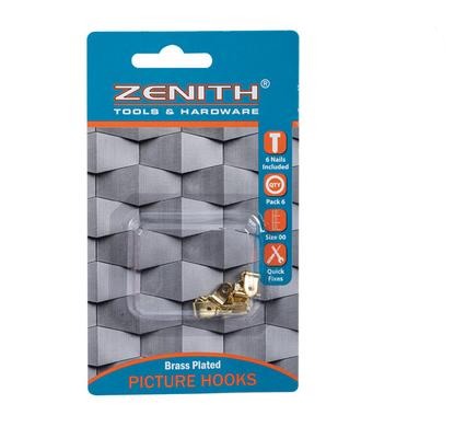 Zenith Picture Hook Triangular 6Pcs