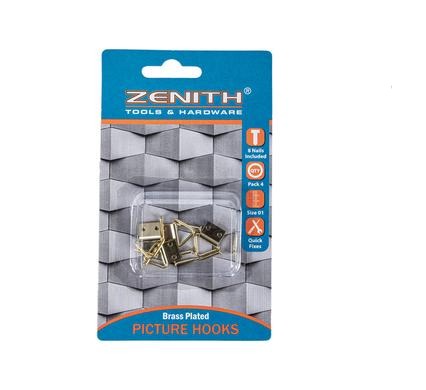 Zenith Picture Hook Triangular 4pcs