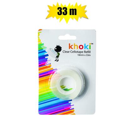 Khoki Adhesive Super Tape Clear 33x18mm Refill