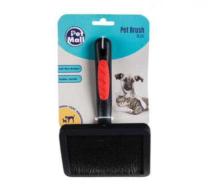 Pet Mall Dog/Cat Brush Rubber Fine Wire