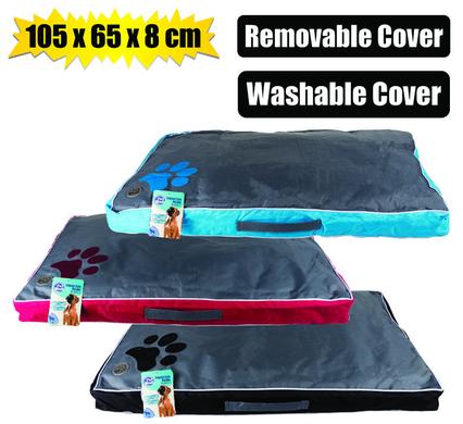 Pet Mall Bed Mattress Style 105x65x8cm Removable Washable Cover