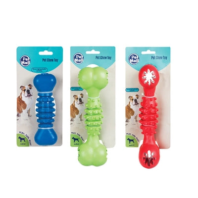 Pet Mall Dog Toy Rubber Bone For Treats each