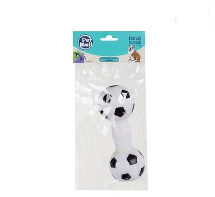 Pet Mall Dog Toy Rubber Football 11.5cm