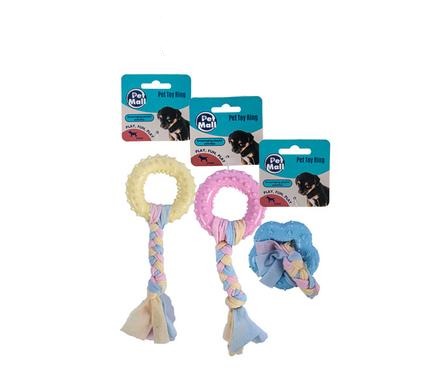 Pet Toy Puppy Ring with Cotton 1pc