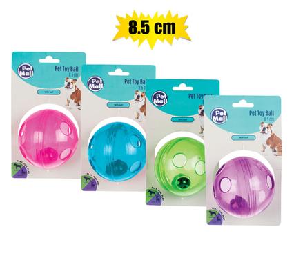 Pet Toy Ball with Bell 8.5cm each