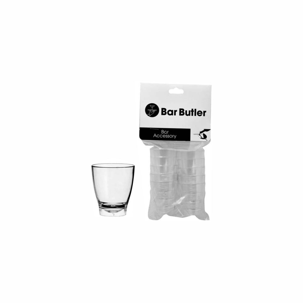 Bar Butler Shot Glass 25ml Tot Measure 10pack 73002