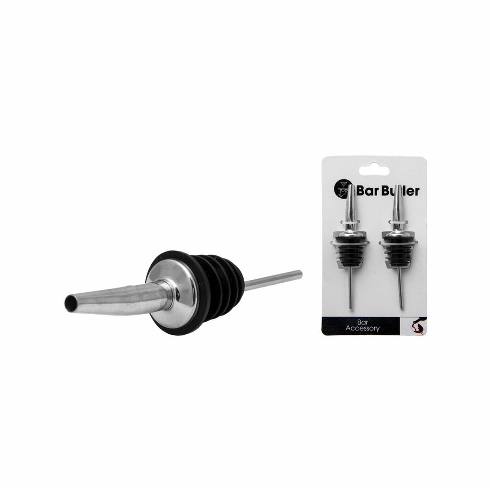 Bar Butler Tot Pourer Free Flow Stainless Steel 2pack 73027