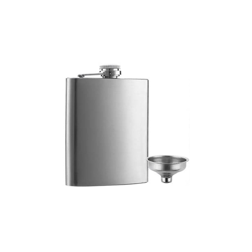 Bar Butler Hip Flask 250ml with Funnel Stainless Steel 73032