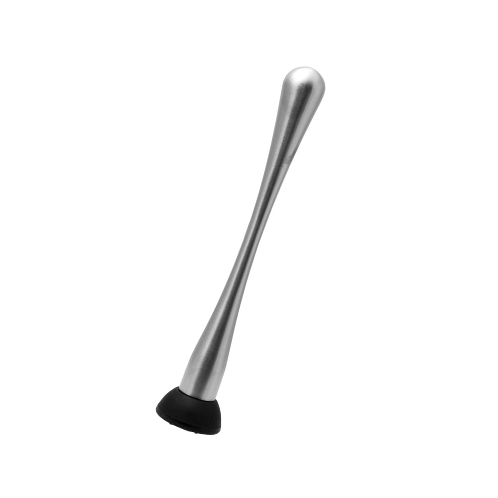 Bar Butler Mudler with Black Netted Head Stainless Steel 220x40mm