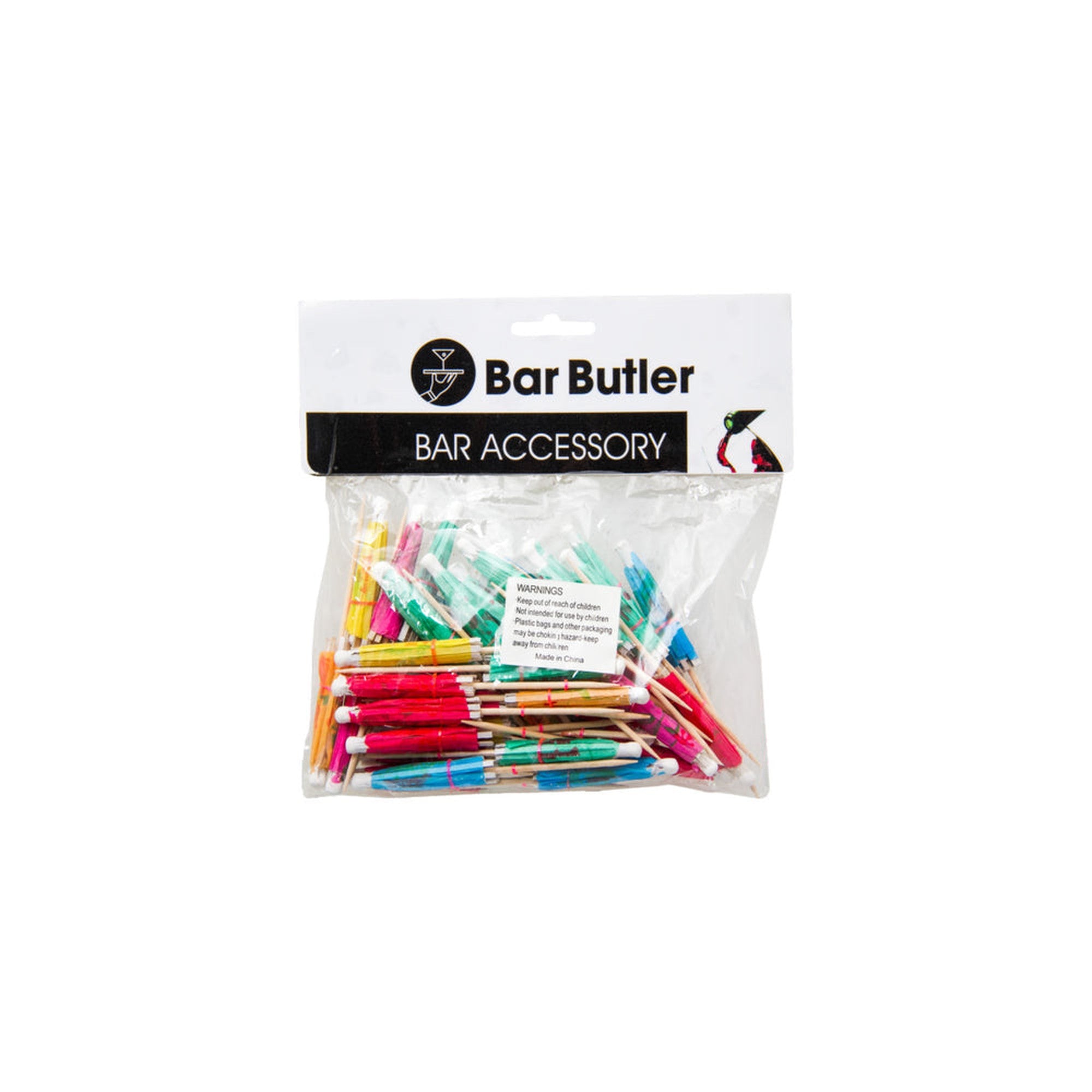 Bar Butler Cocktail Umbrellas Multi Colour 50pack 73192