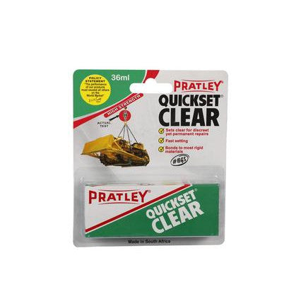 Pratley Quickset Clear Glue 36ml