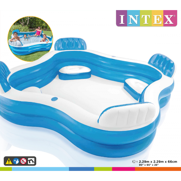 Intex Pool Swim Centre Family 229x229x66cm