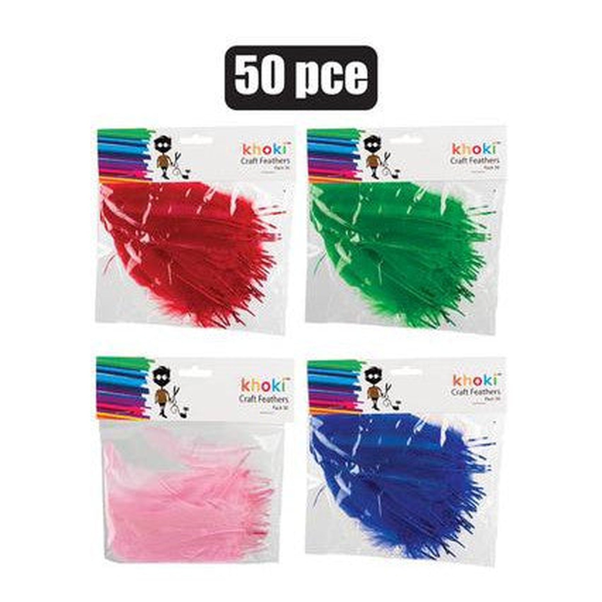 Arts Craft Feathers 50pc