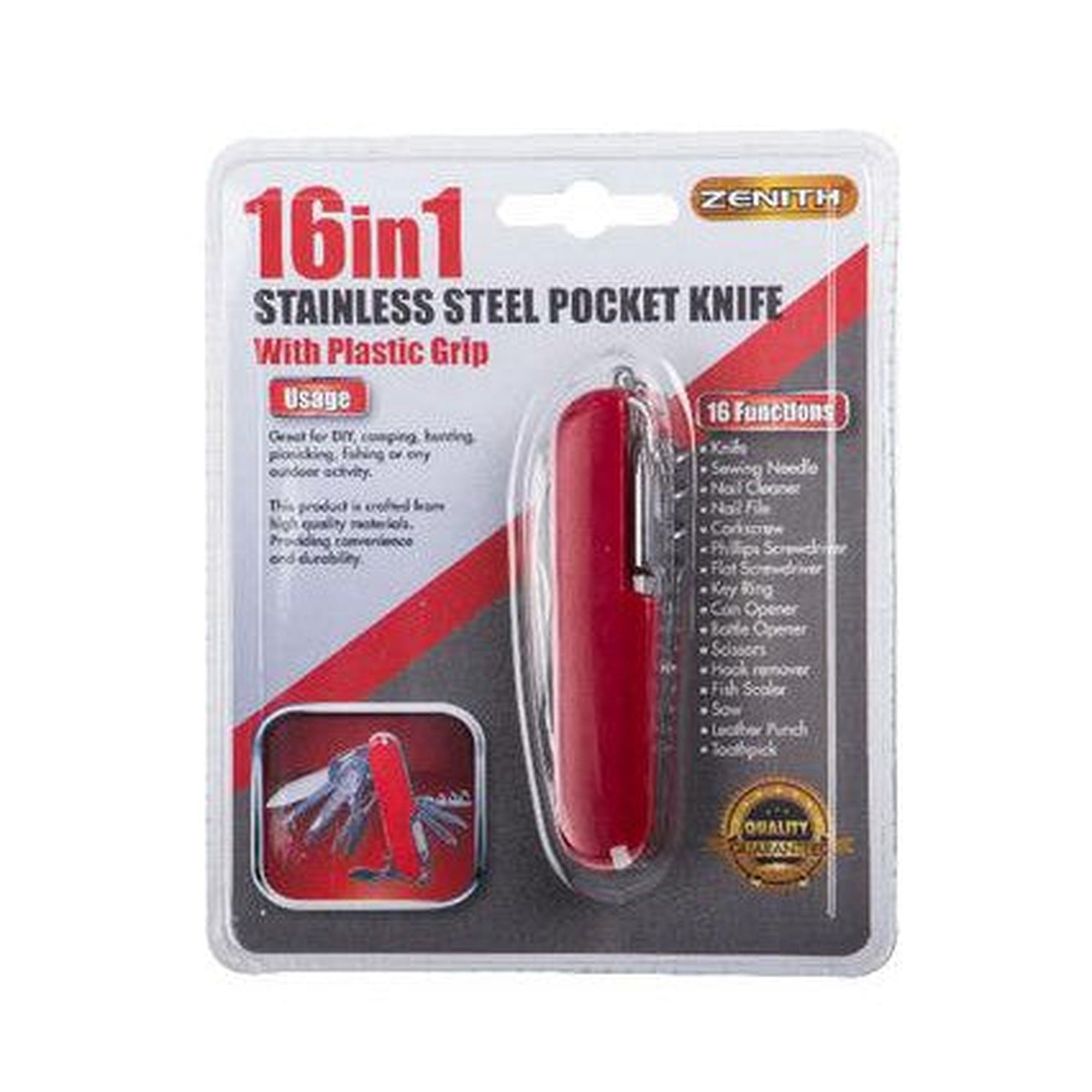 Pocket Knife 7cm 16-in-1 Function