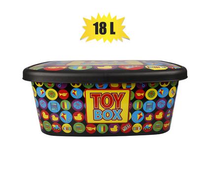 18L Deep Storage Utility Box - Kids Toy Box Printed