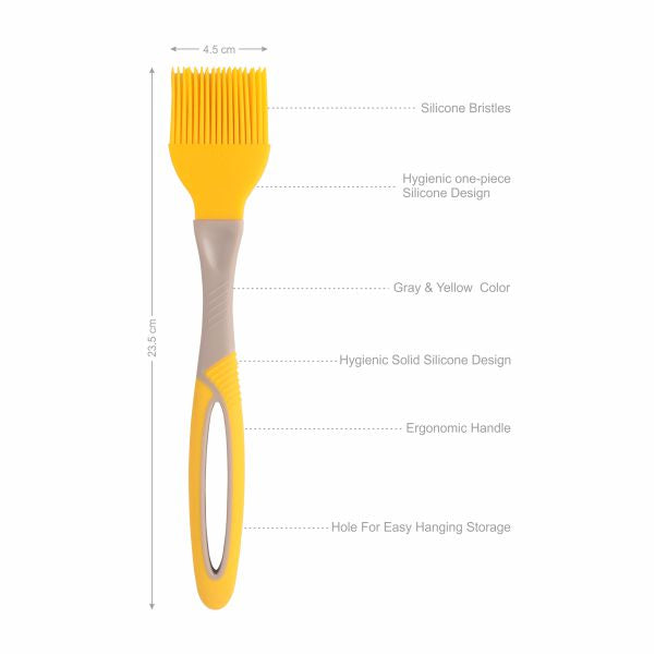 Silicone Pastry Basting Brush Yellow