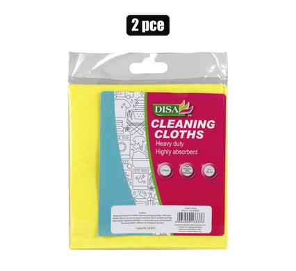 Disa Multipurpose Cleaning Cloth Yellow 37x39cm 2pc