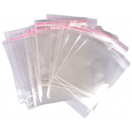Polyprop Cellophane Selfseal Bags 23.5x31.5cm 40mic 100pack
