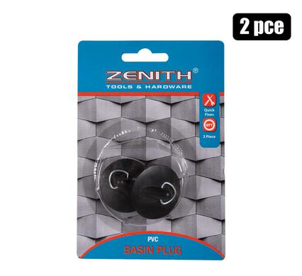 Zenith Basin Plug Black 2pc
