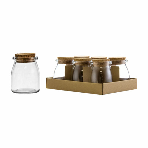 Regent Glass Jar 160ml with Cork Lid 1pc 15095