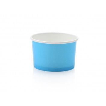 Ice Cream Paper Cups 120ml Vintage Tubs Pastel Blue 10pack