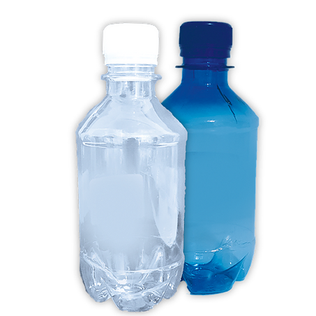 330ml Plastic Water Bottle Clear with Lid 10pack