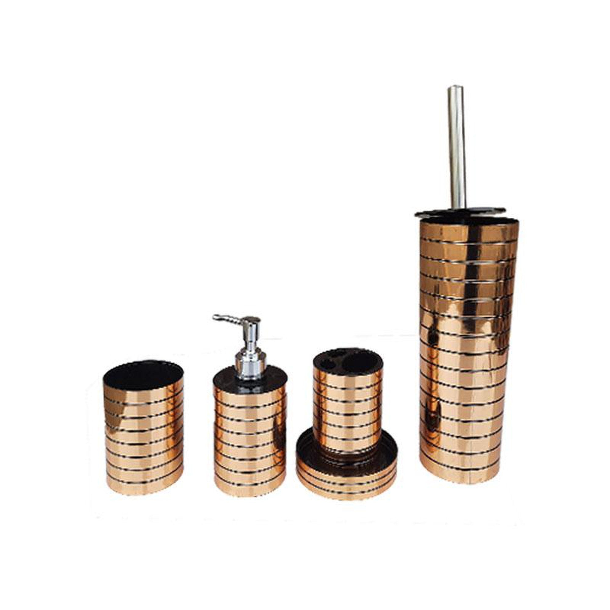 Toilet Brush Set Gold 4 Piece 125