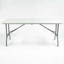 1.8m Folding Trestle Plastic Table 6ft White