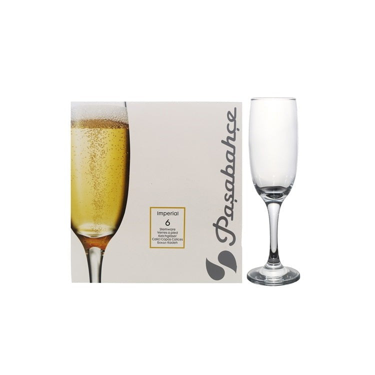 Pasabahce Imperial Stemmed Glass Tumbler 210ml Champagne 6pack 23682