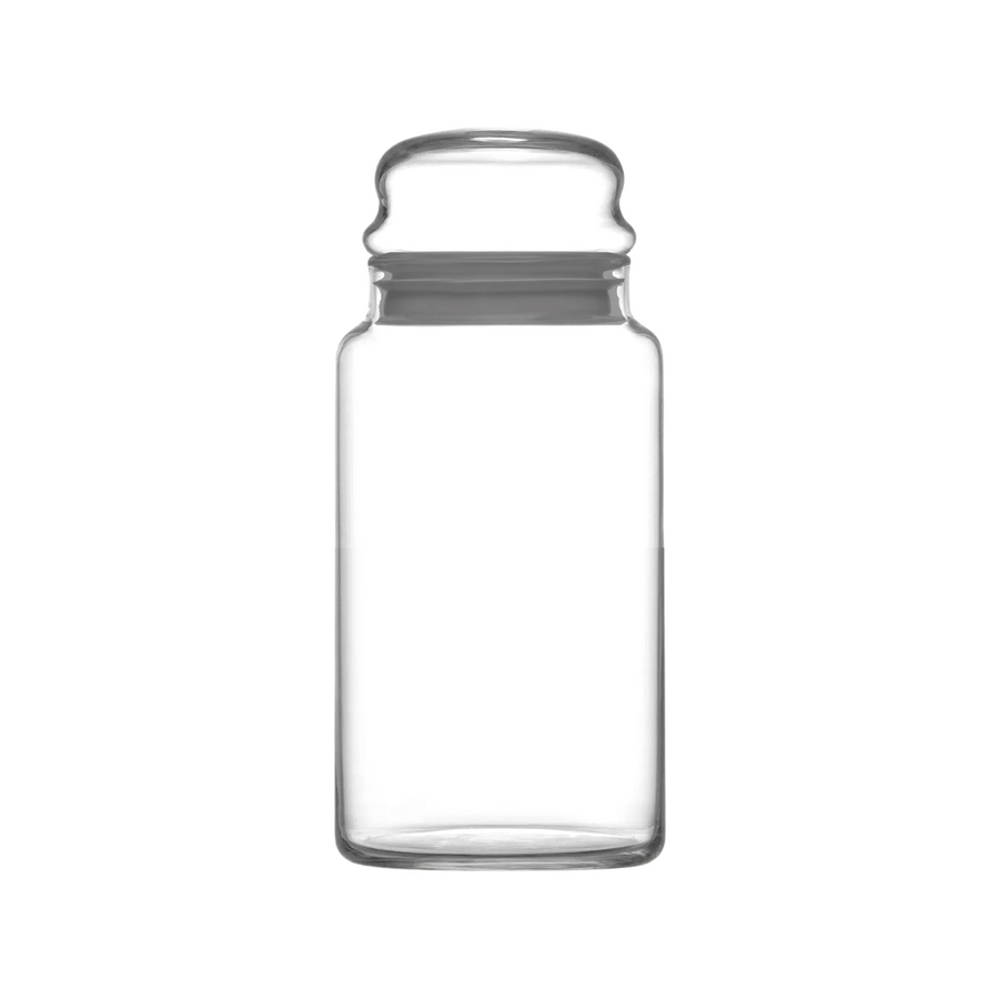 LAV Glass Canister Jar 890ml with Grey Lid SGN2386