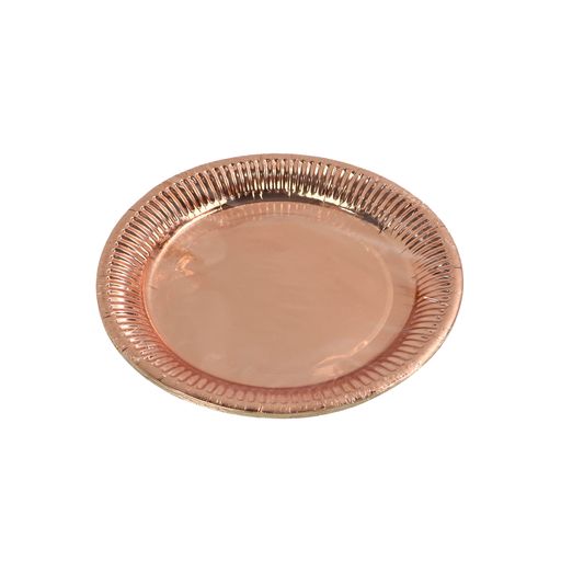 Party Paper Plate Rose Gold 10pack