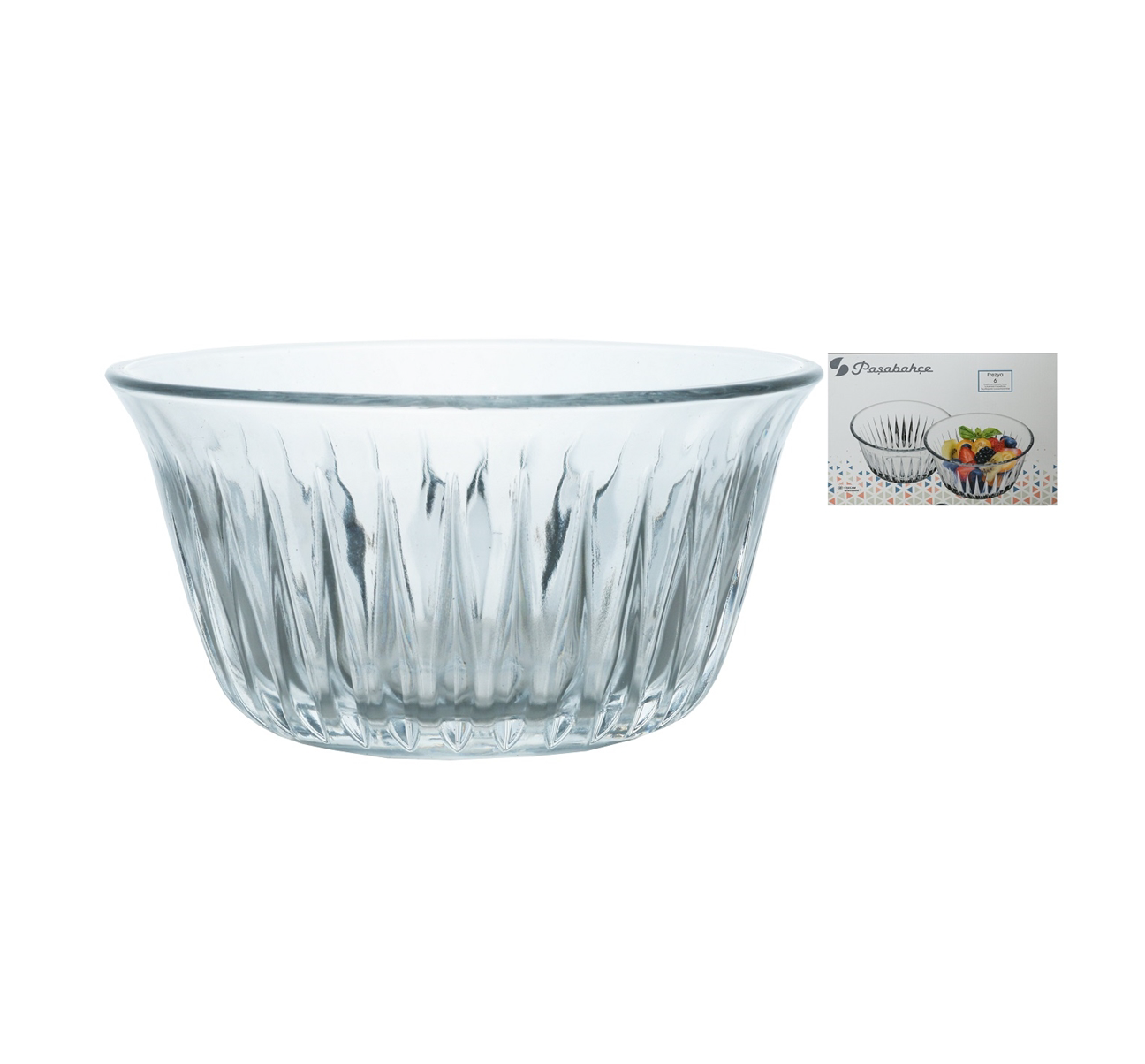 Pasabahce Frezya Glass Ice Cream Dessert Bowl 6pack 24236