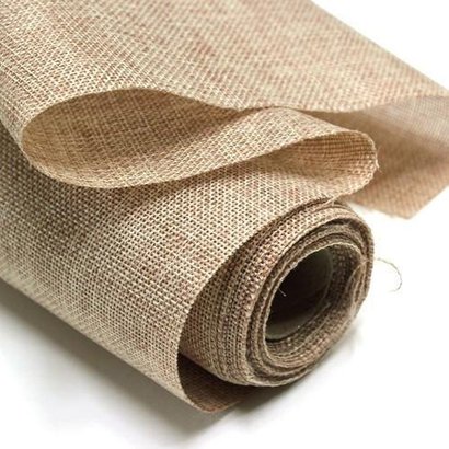 Hessian 1x1m Natural Open Weave Burlap Fabric Sheeting