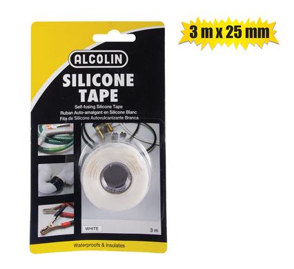 Alcolin Silicone Tape Silicone 3mx25mm White