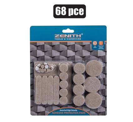 Zenith Protection Pads Brn Assorted 68pcs H/D