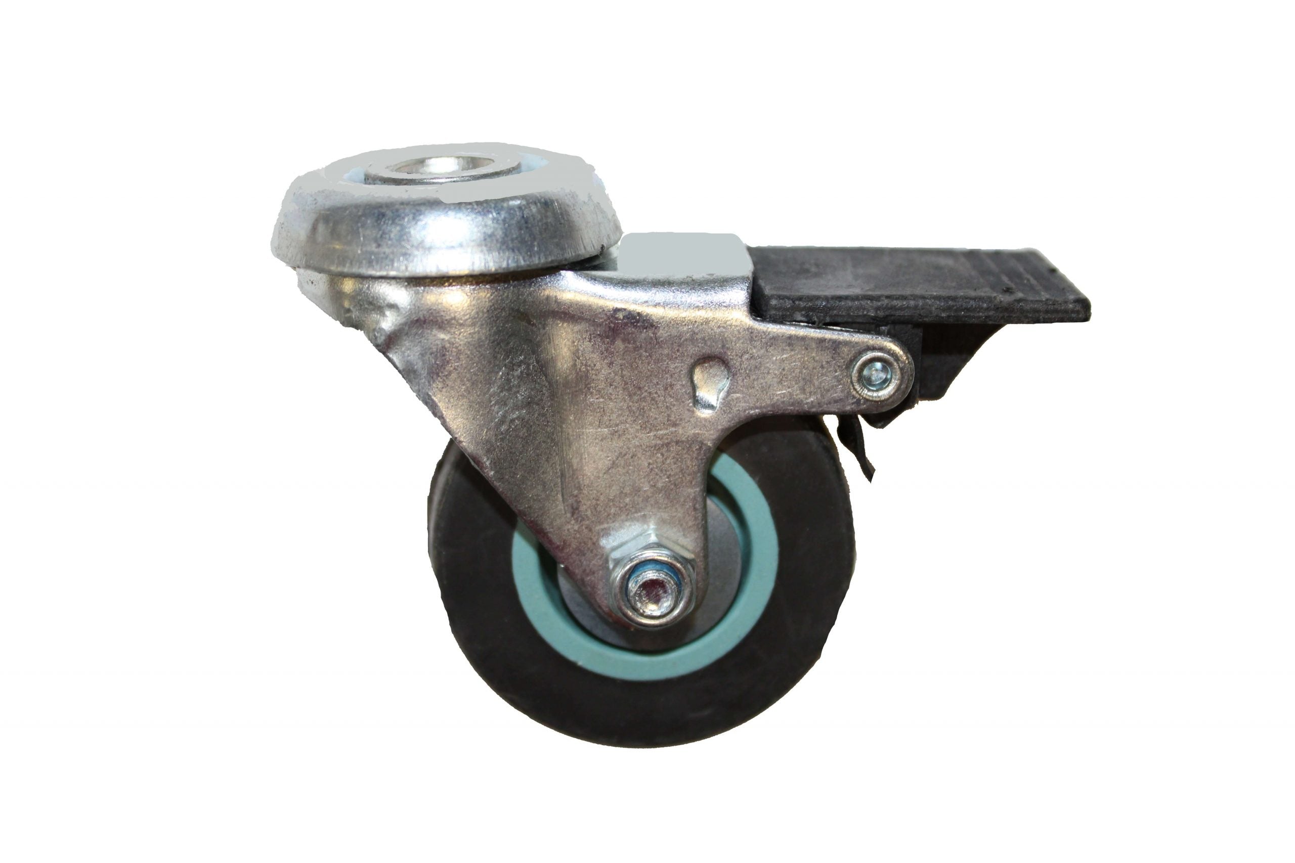 Castor Wheel 50mm Rubber Bolt Hole Plastic Plate 275TPR050B0