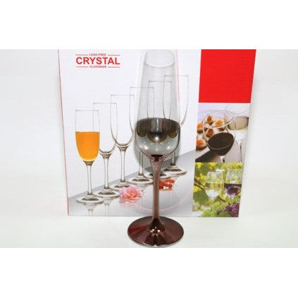 Crystal Glass Tumbler Champagne Copper and Gold Tint 28641