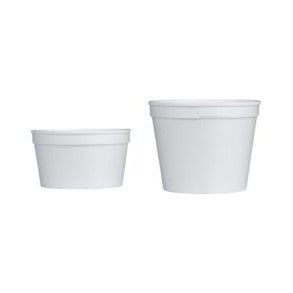 250ml Disposable Poly Foam Ice Cream Tubs 100pack